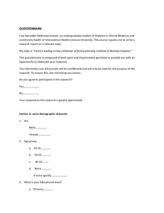 research paper on family planning